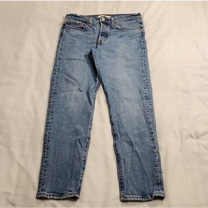 Levi jeans wedgie high rise straight leg